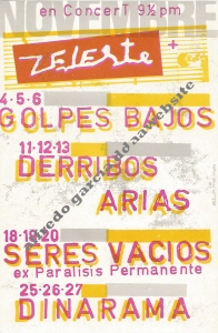 DERRIBOS ARIAS ZELESTE NOV 1983 FLYER-marca agua