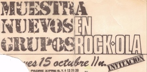 Rockola 15 oct 1981 presentacion DDAA